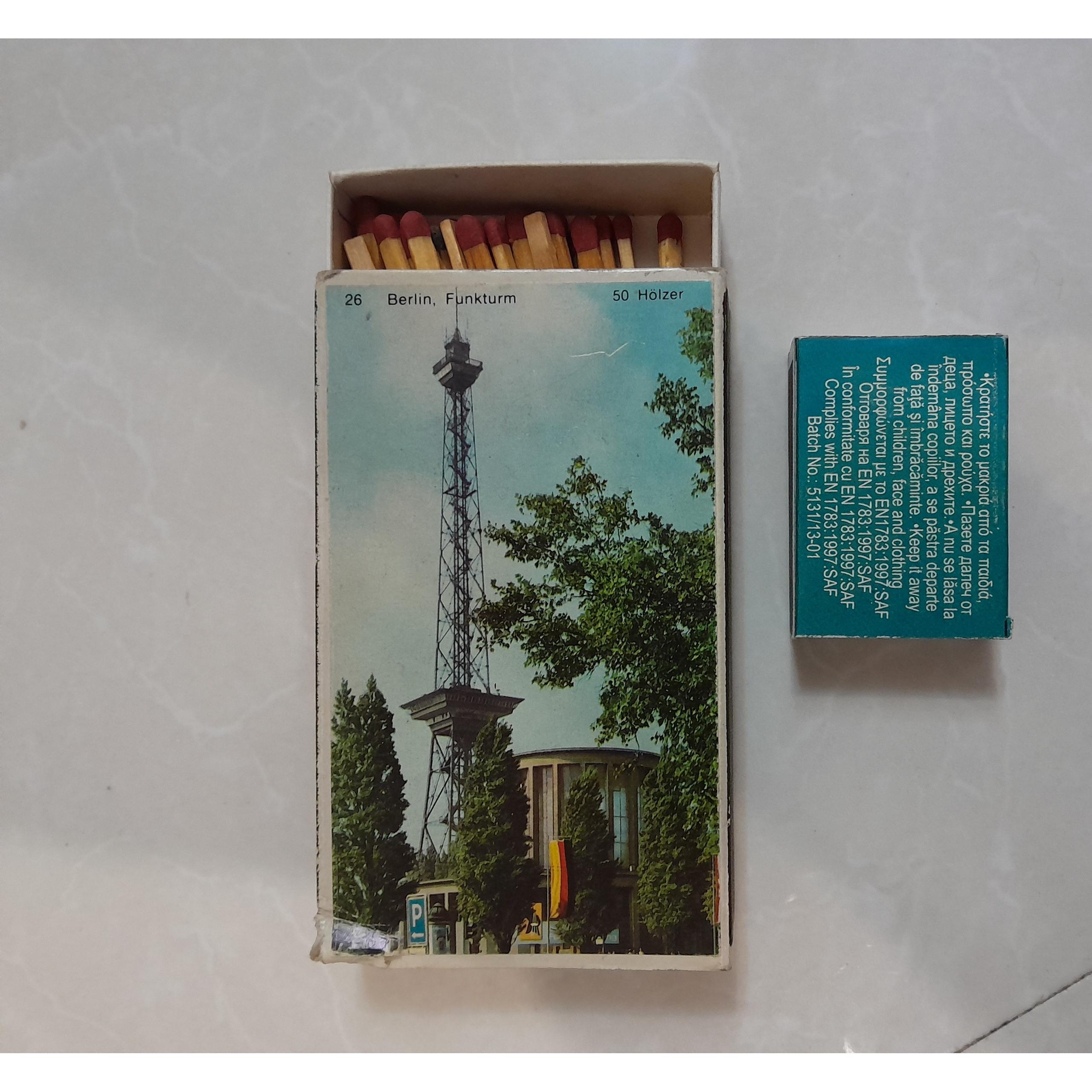 کبریت رومیزی با تصویر شهر فرانکفورت