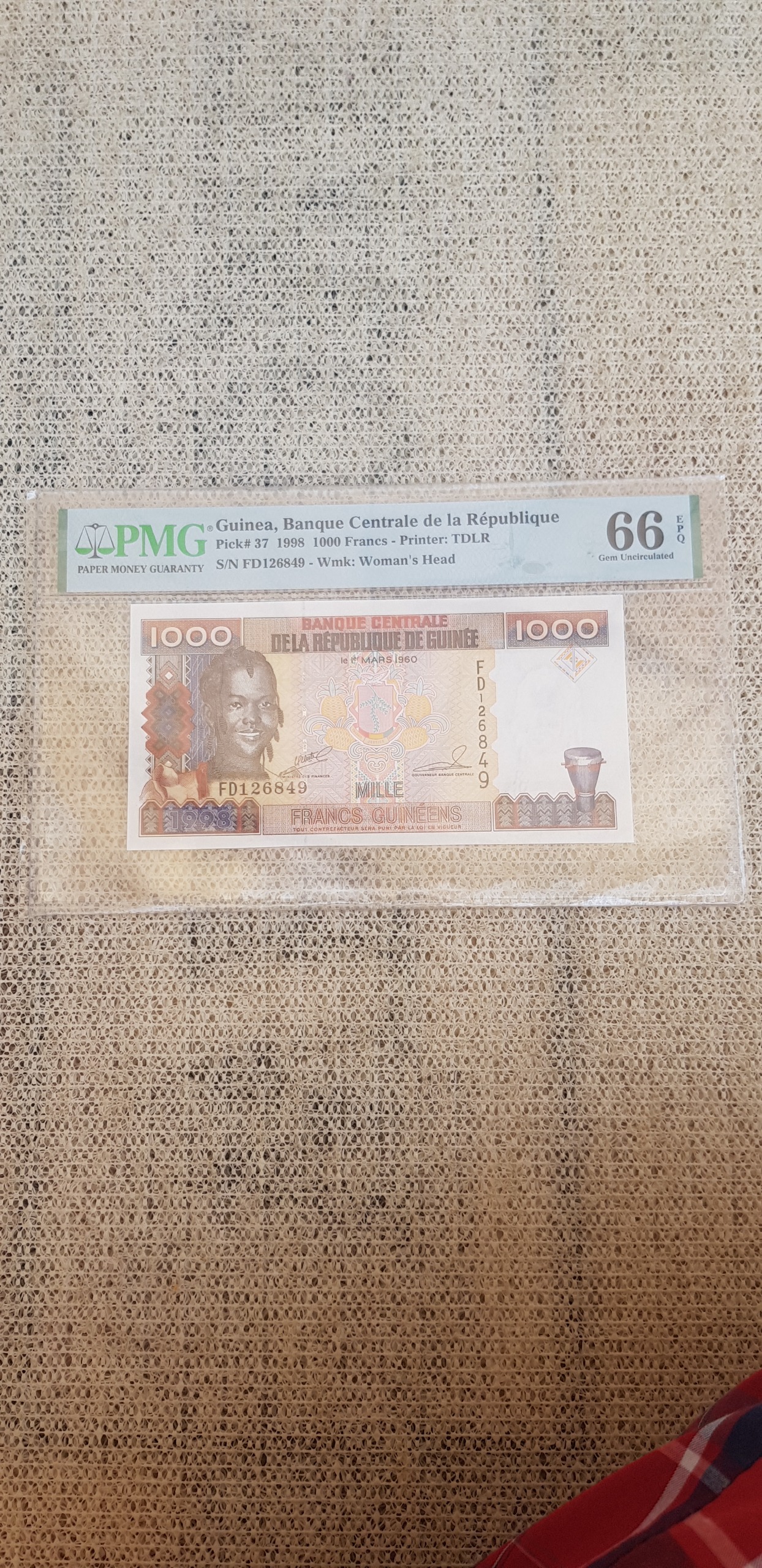 اسکناس 1000فرانک گینه