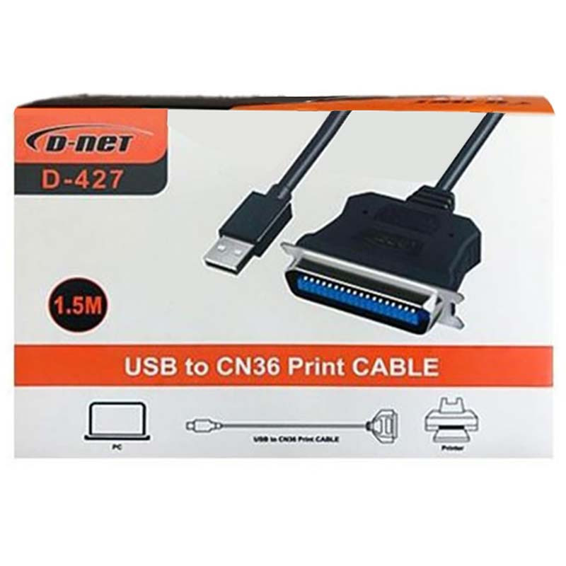 تبدیل USB به پارالل نو برندD-NET D-427