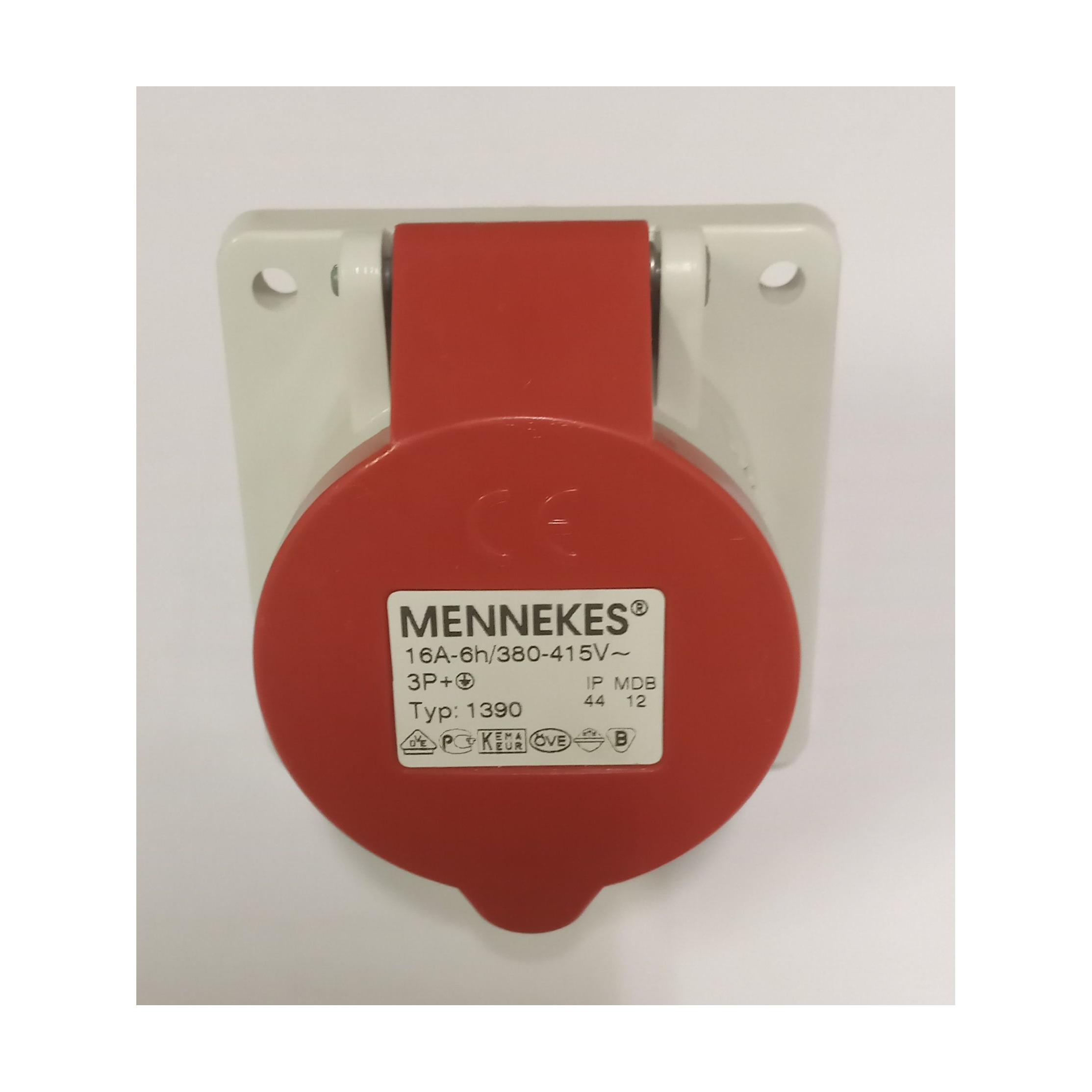 پریز برق توکار سه فاز16A نو اصل آلمانMENNEKES