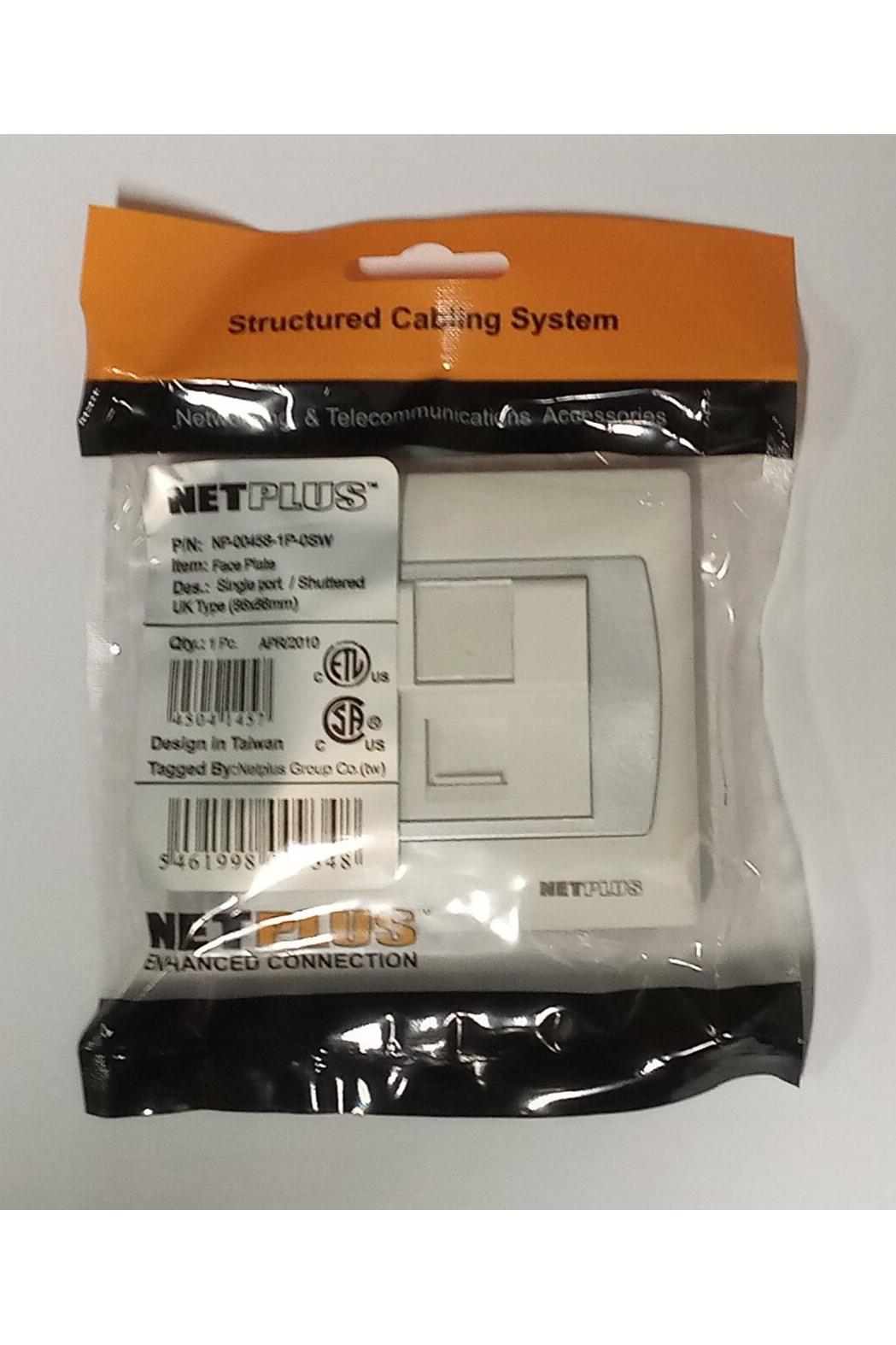 10عدد FACE PLATE قاب تک پورت نو برند NETPLUS