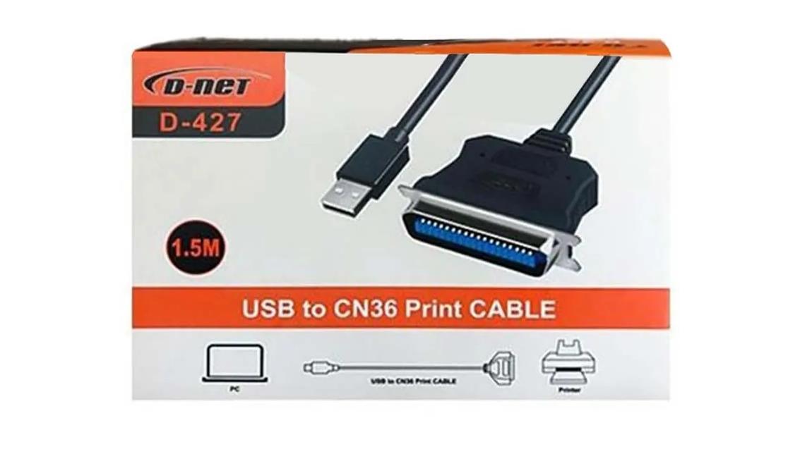 تبدیل USB به پارالل نو برندD-NET D-427