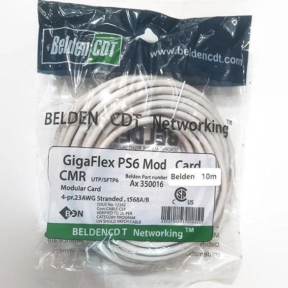 11عدد پچ کورد شبکه 10 متری CAT6-UTP نو مدل BELDEN
