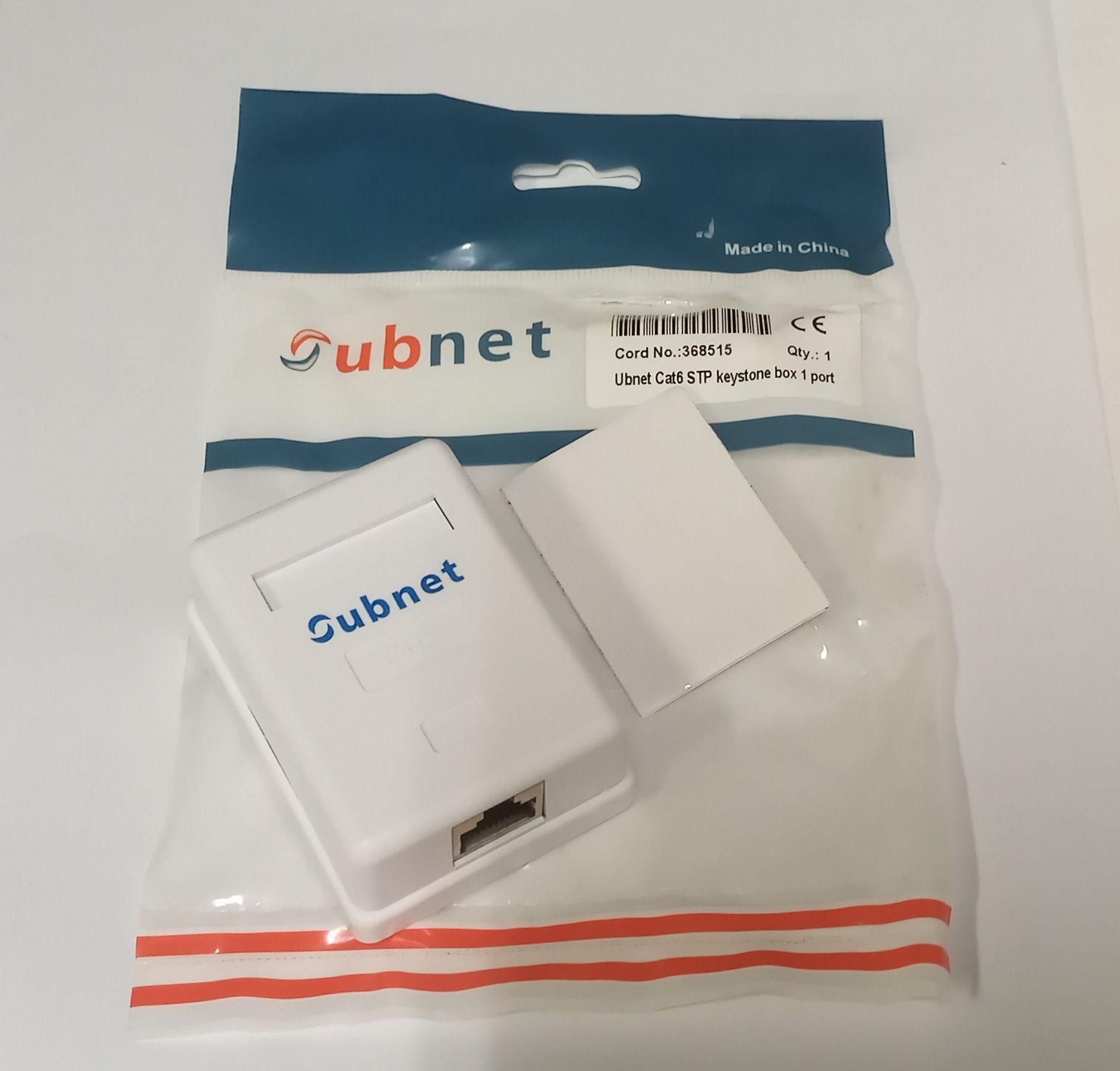 50عدد کیستون باکس شبکه روکار نو مدلubnet CAT6 STP