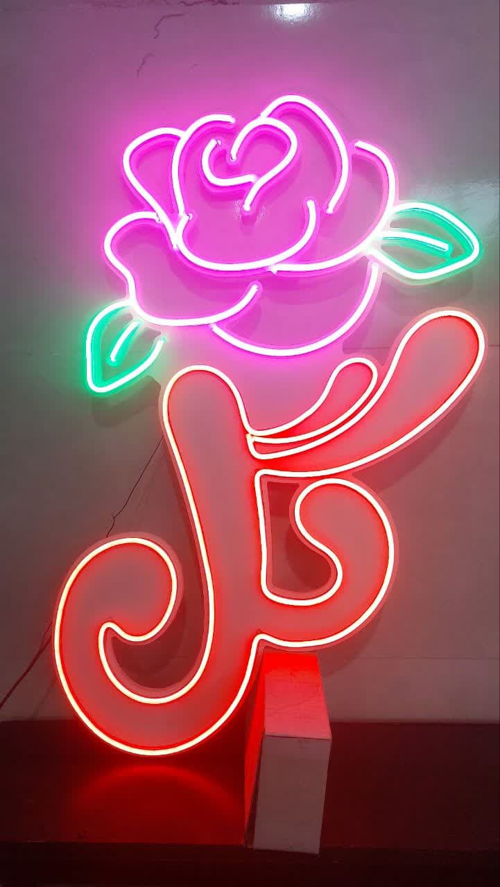 نئون فلکسی طرح گل