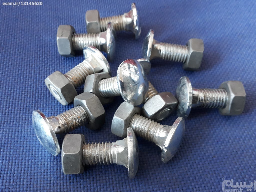 10 عدد پیچ ومهره سپر شماره  10