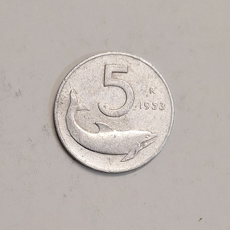 سکه قدیمی ایتالیا 1953 (کد 5974)