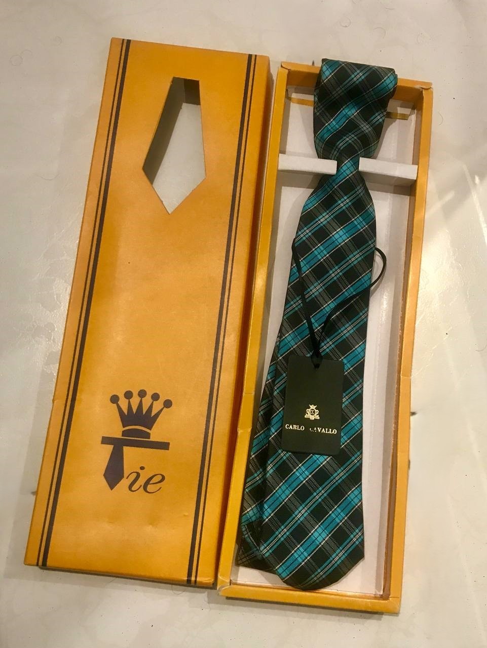 کراوات لاکچری مناسب هدیه دارای پک Carlo Cavallo