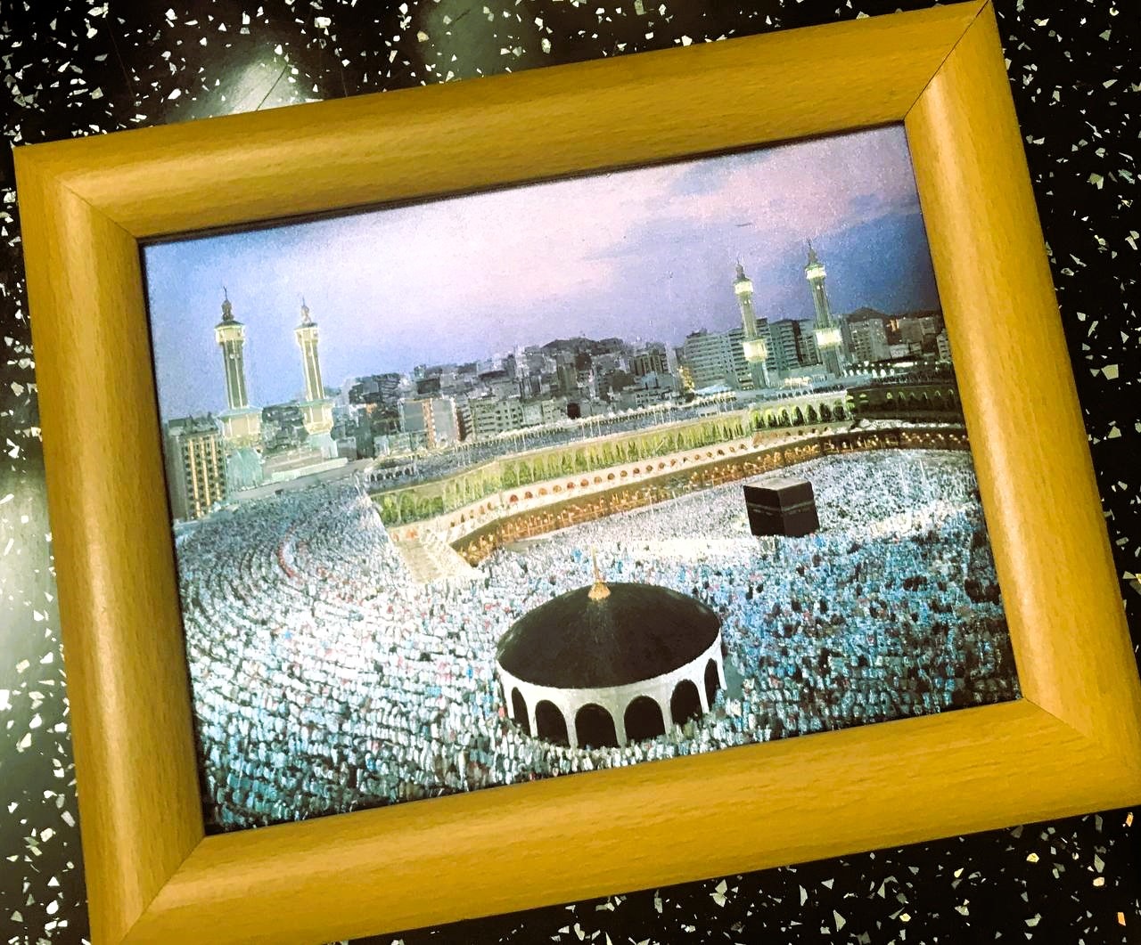 تابلو مکه زرق و برق دار و خاص