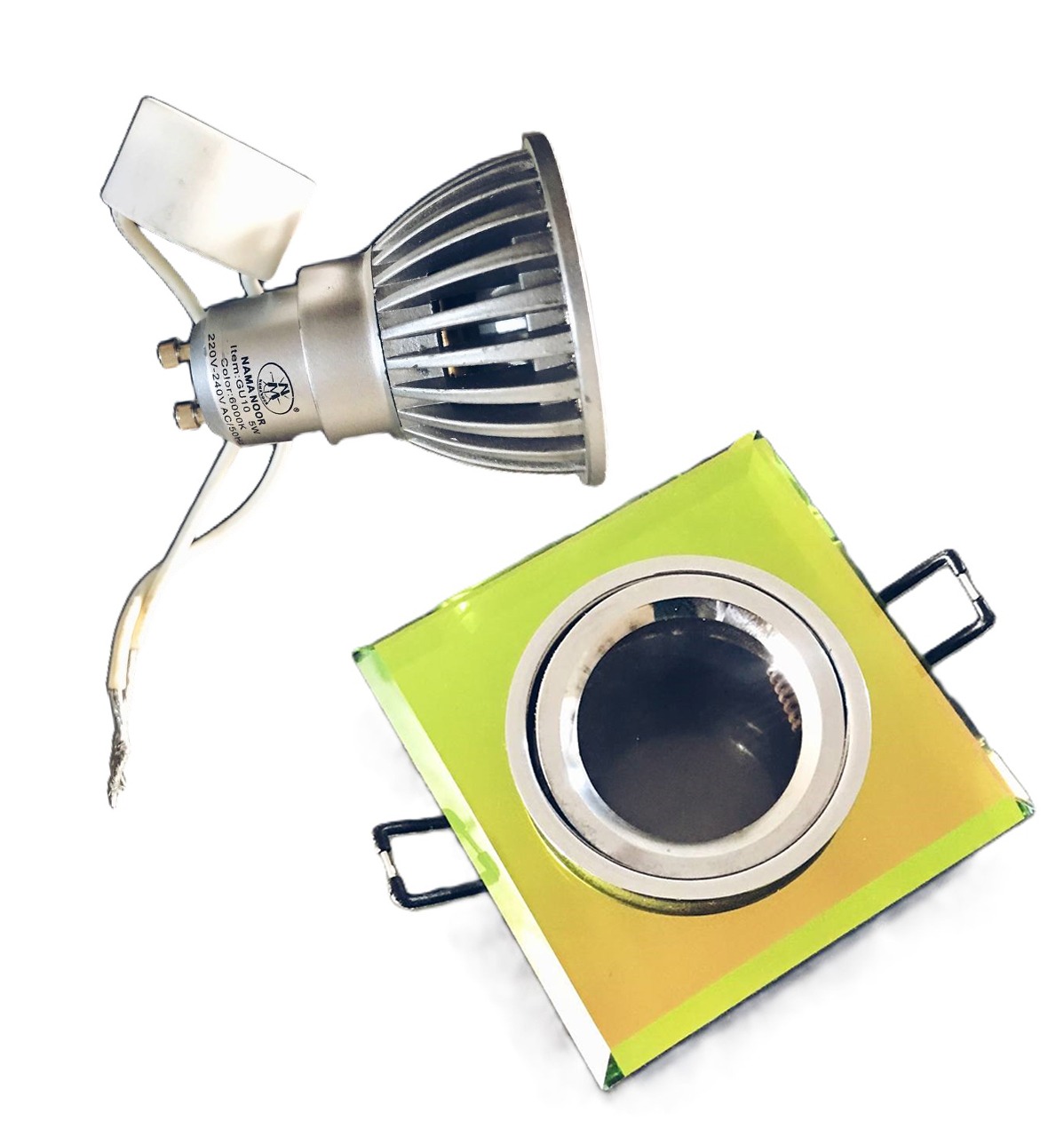 بسته 42 عددی قاب هالوژن چند رنگ کریستالی زیبا