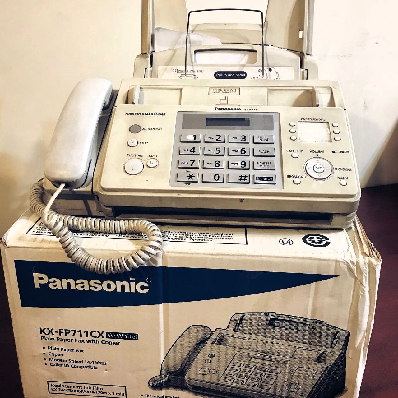 تلفن و فکس و کپی پاناسونیک Panasonic KX-FP711CX