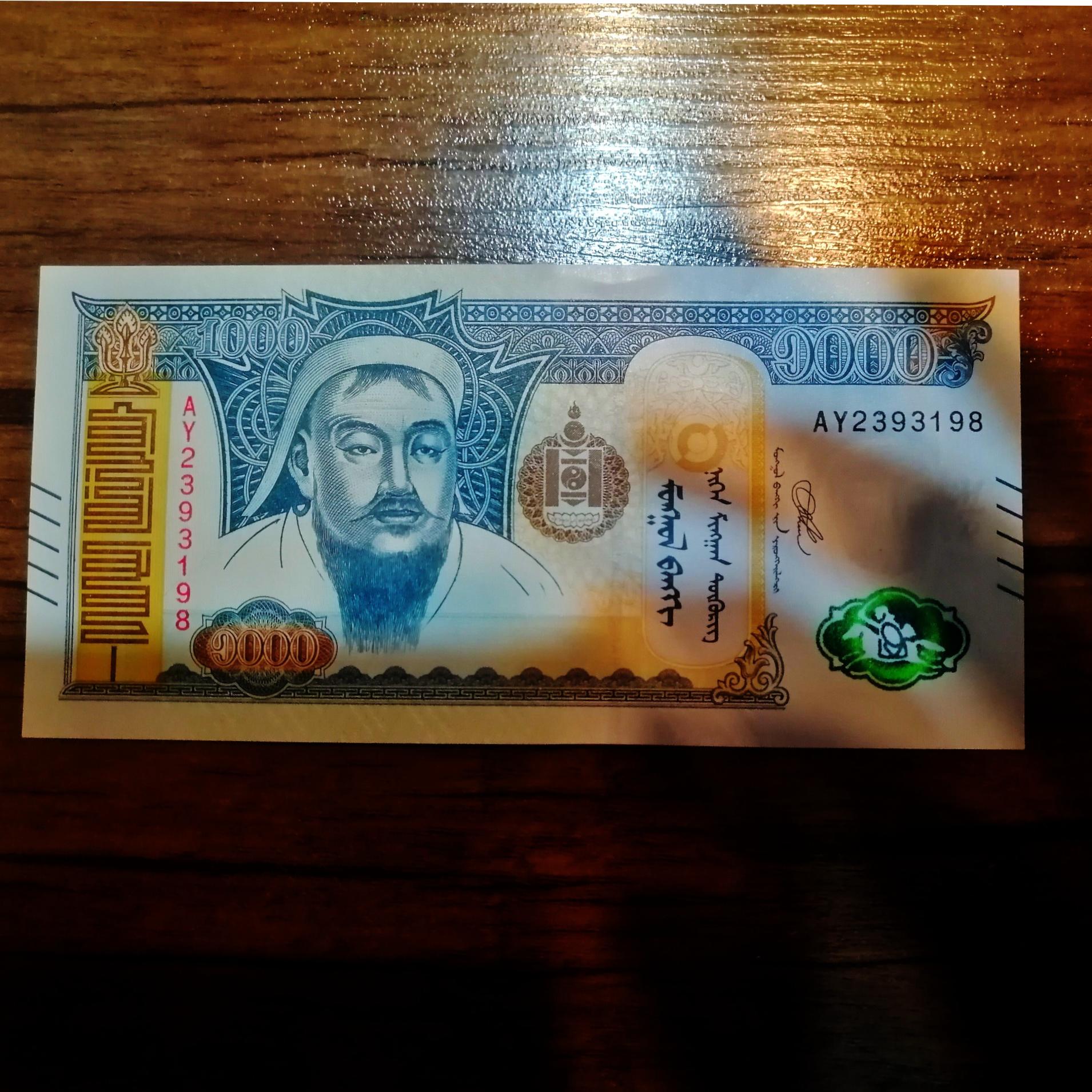 اسکناس 1000 توگرگ مغولستان