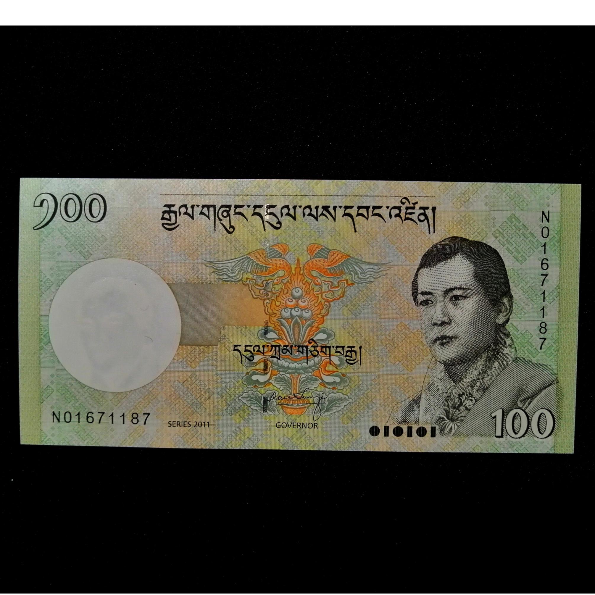 اسکناس 100 نگلتروم بوتان