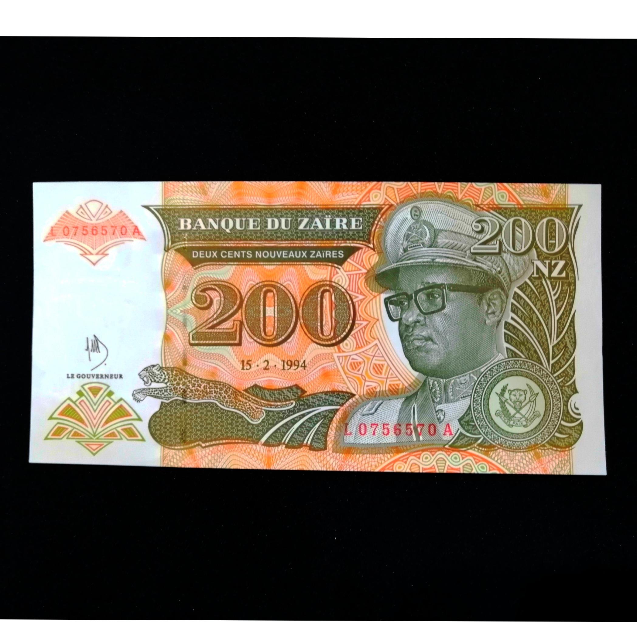 اسکناس 200 فرانک زئیر