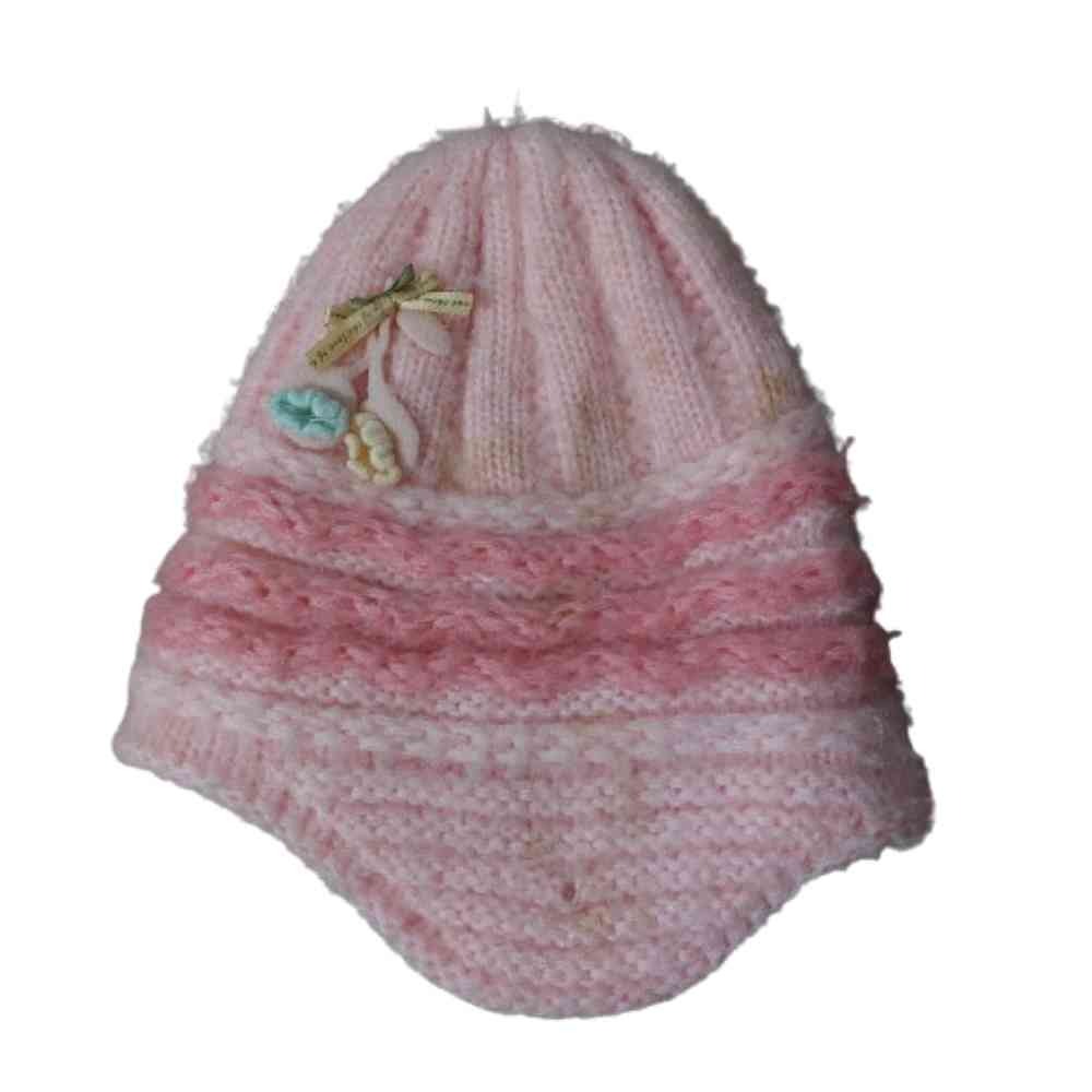 کلاه بافت گرم تو خز زمستانه بچگانه دخترانه گوش گیر