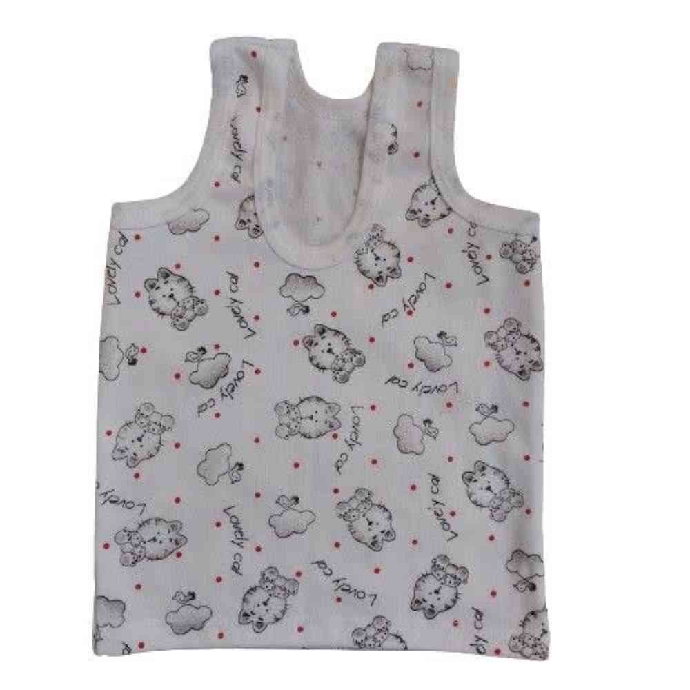 تاپ نوزادی لباس راحتی رکابی آستین حلقه ای نوزاد