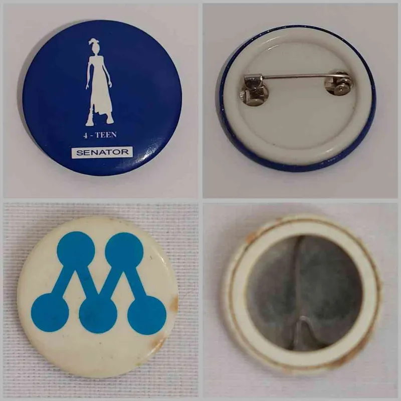 2 عدد پیکسل سنجاق سینه قدیمی کمیاب خاص