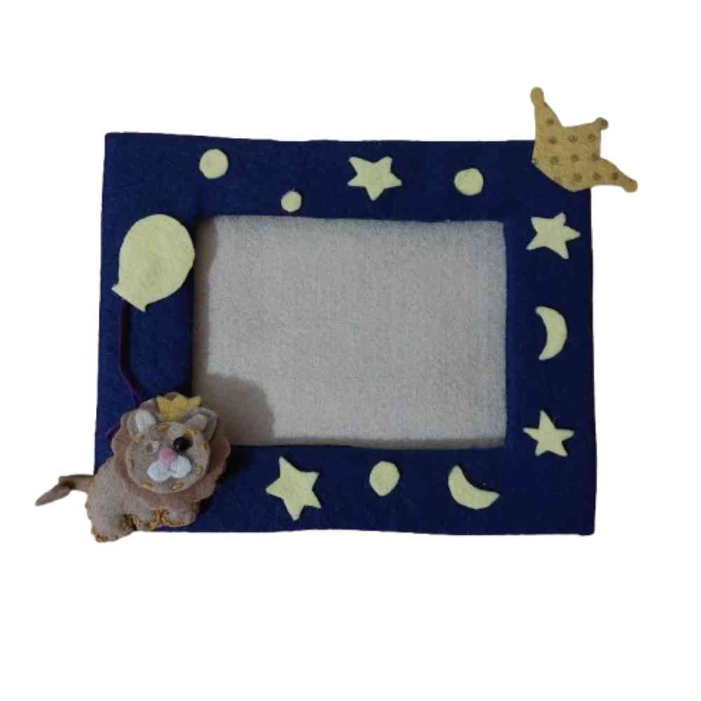 قاب عکس نمدی عروسکی فانتزی دست ساز کودک طرح شیر