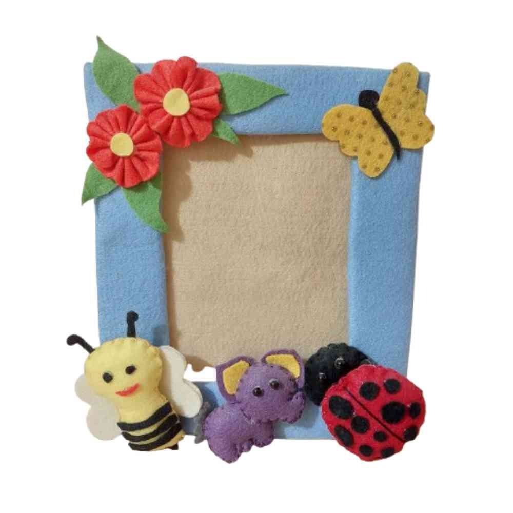 قاب عکس نمدی عروسکی فانتزی دست ساز بچگانه کفشدوزک