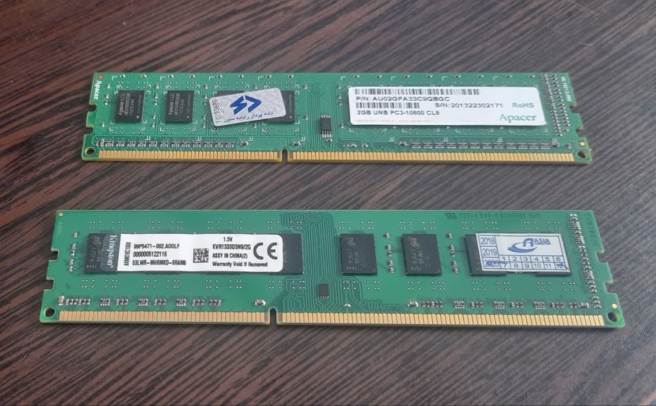 رم کامپیوتر DDR3 2GB