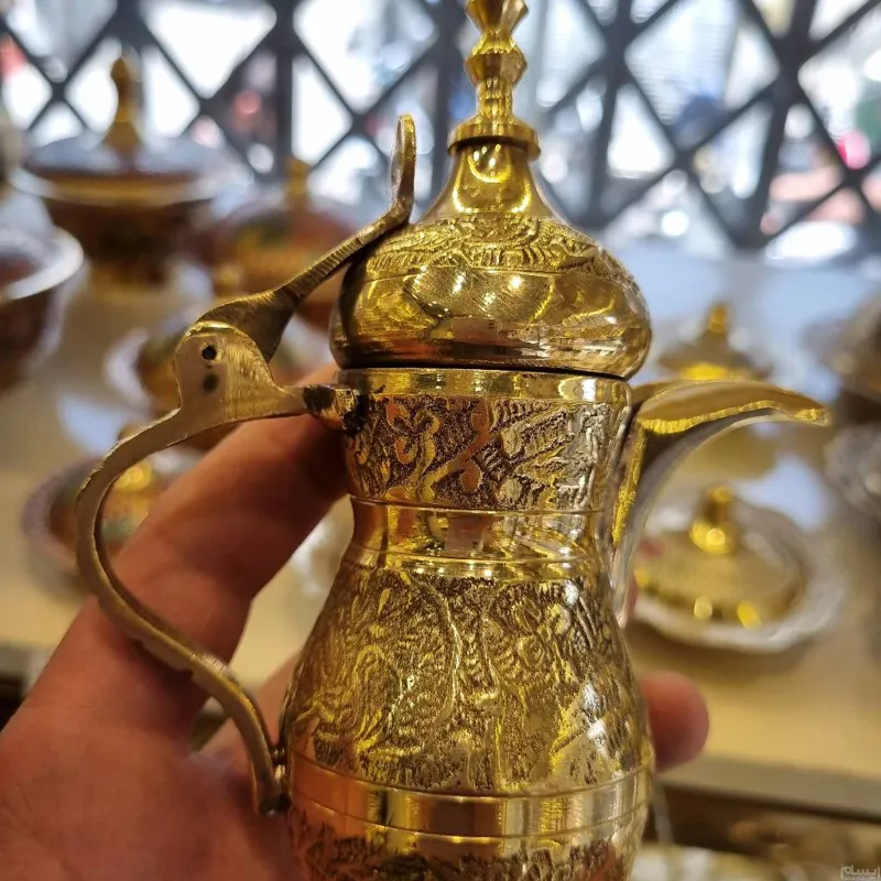 دله برنجی عربی قلم کار هندی کلکسیونی وکاربردی