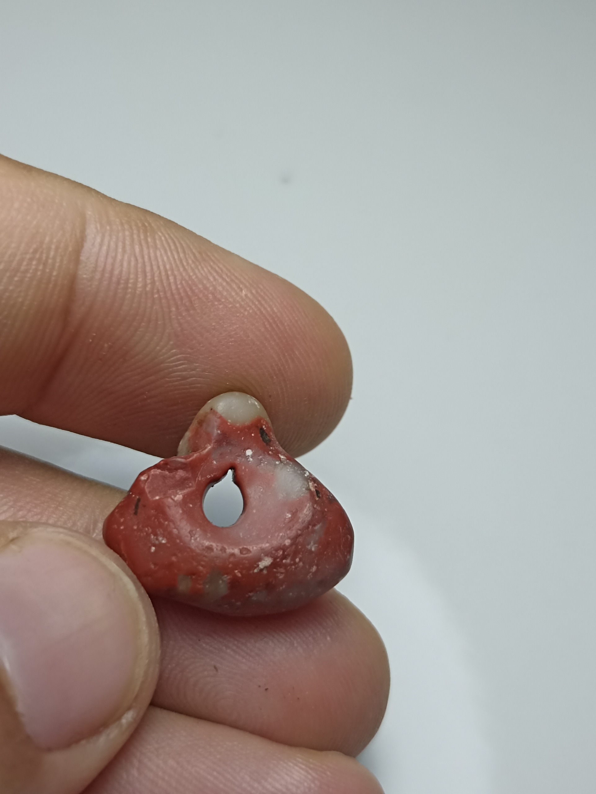 هبهاب سرخ مغربی کهنه گبری گردنی تراشدار خطی