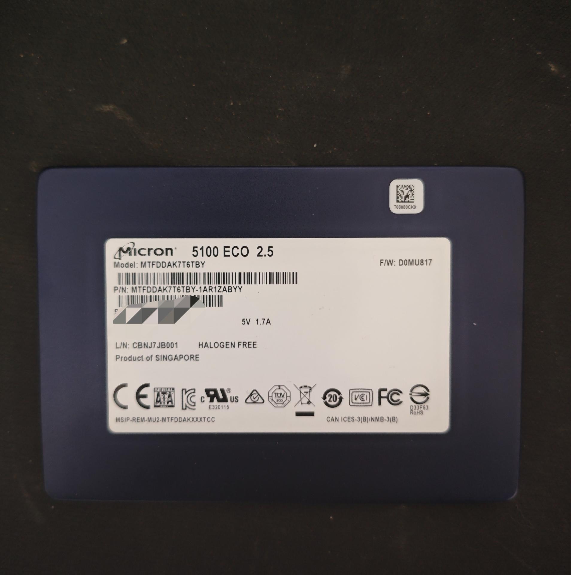 هارد سروری MICRON 7.68TB