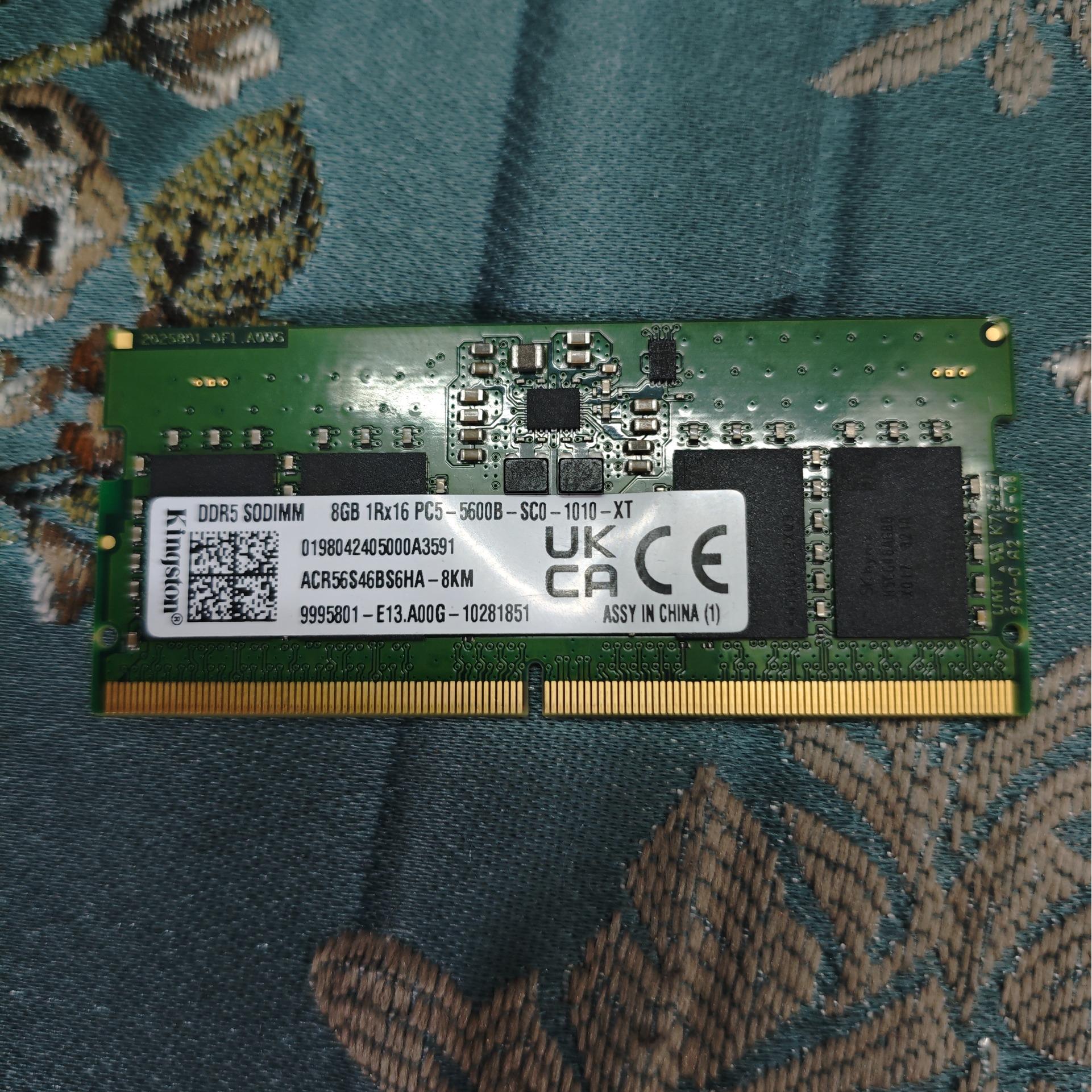 رم لپ تاپ کینگستون 8گیگ DDR5