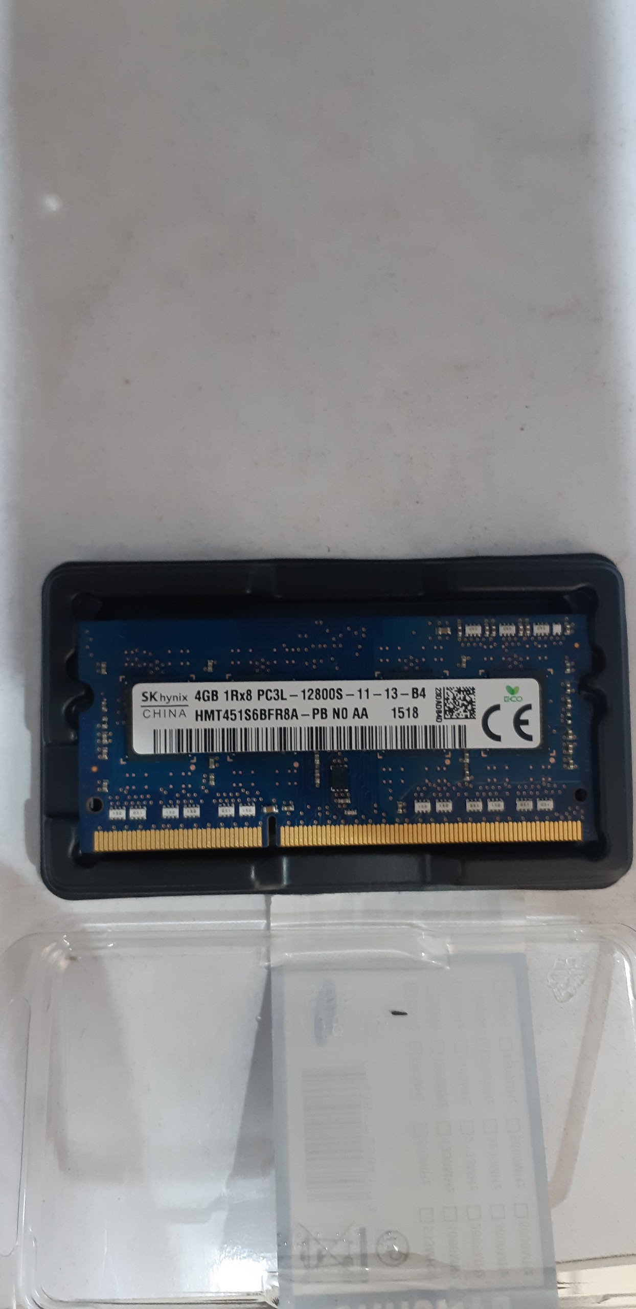 رم لپ تاپ 4GB pc3L