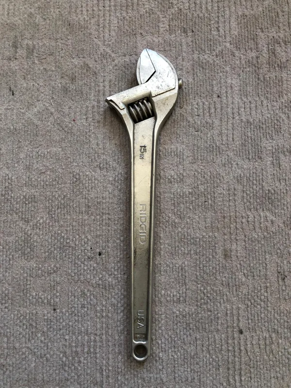 آچار فرانسه 15 اینچ ریجید آمریکا درحد آکبند