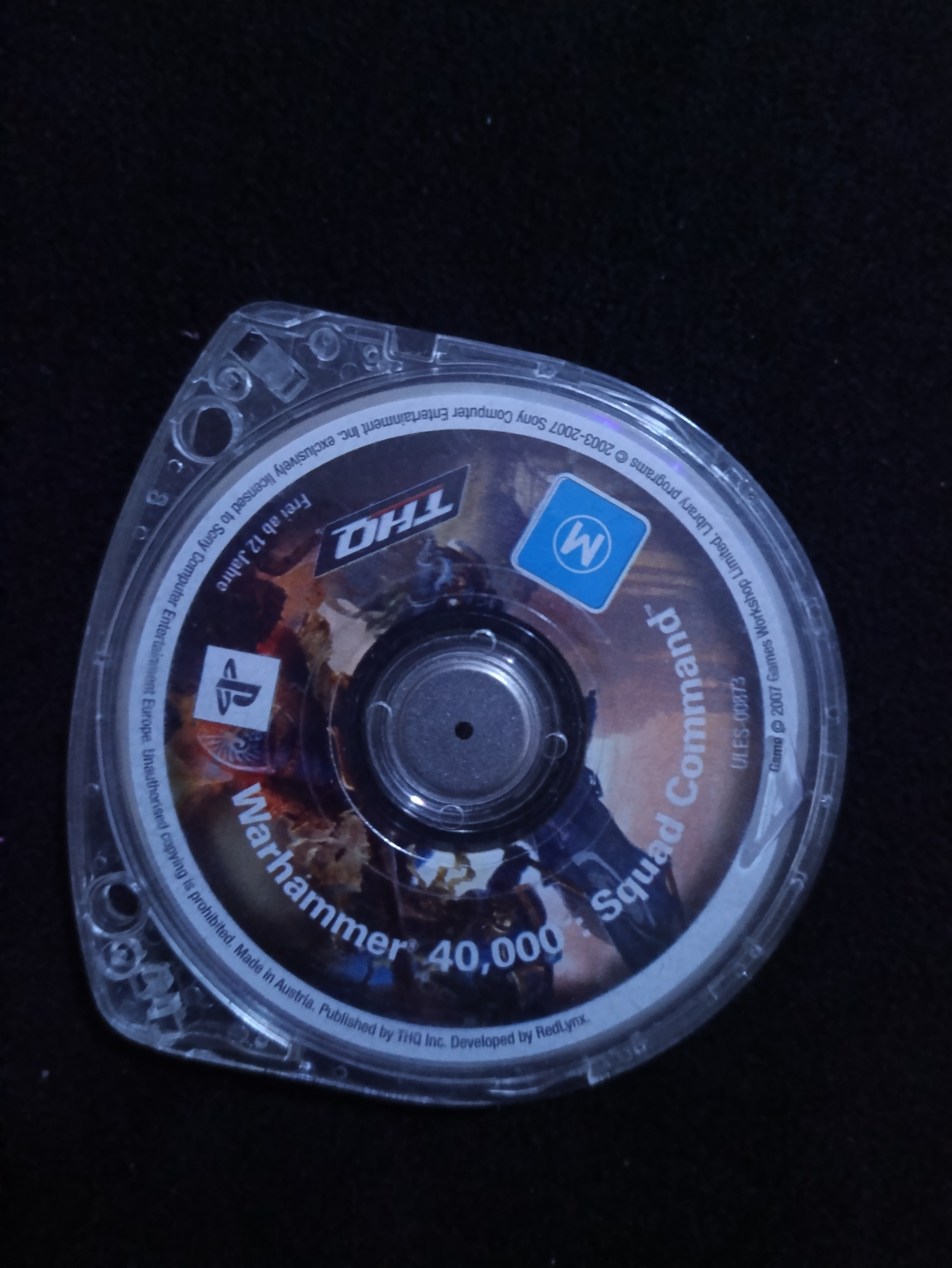 بازی Warhammer 40,000 PSP, UMD