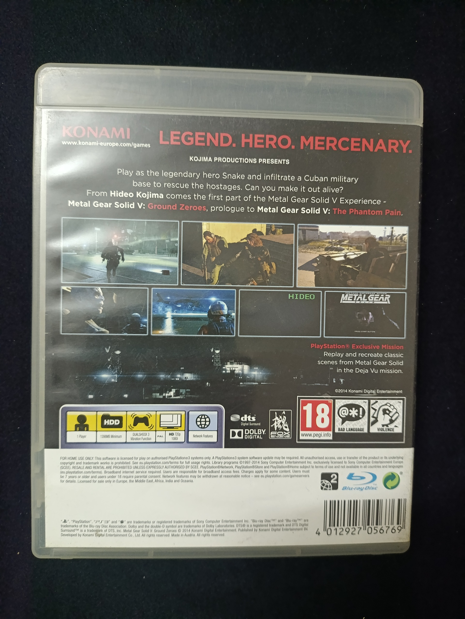 بازی Metal Gear Solid V Grand Zero PS3