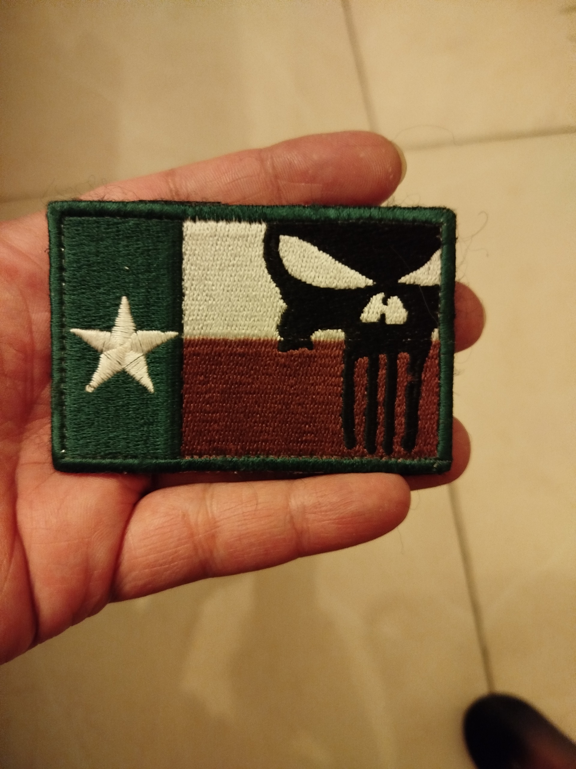 پچ نظامی ایالت تگزاس. Lone star
