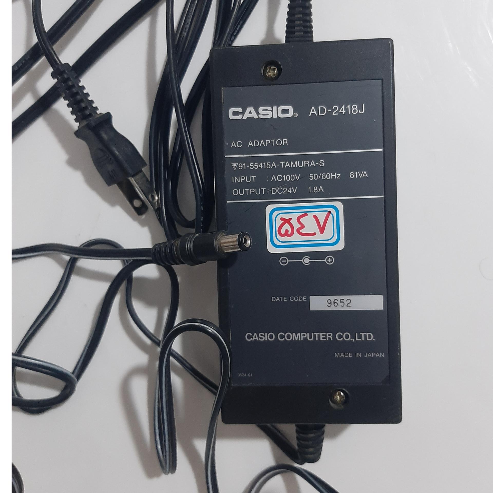 آداپتور24 ولت 1/8 آمپر کاسیو اصل ژاپن
