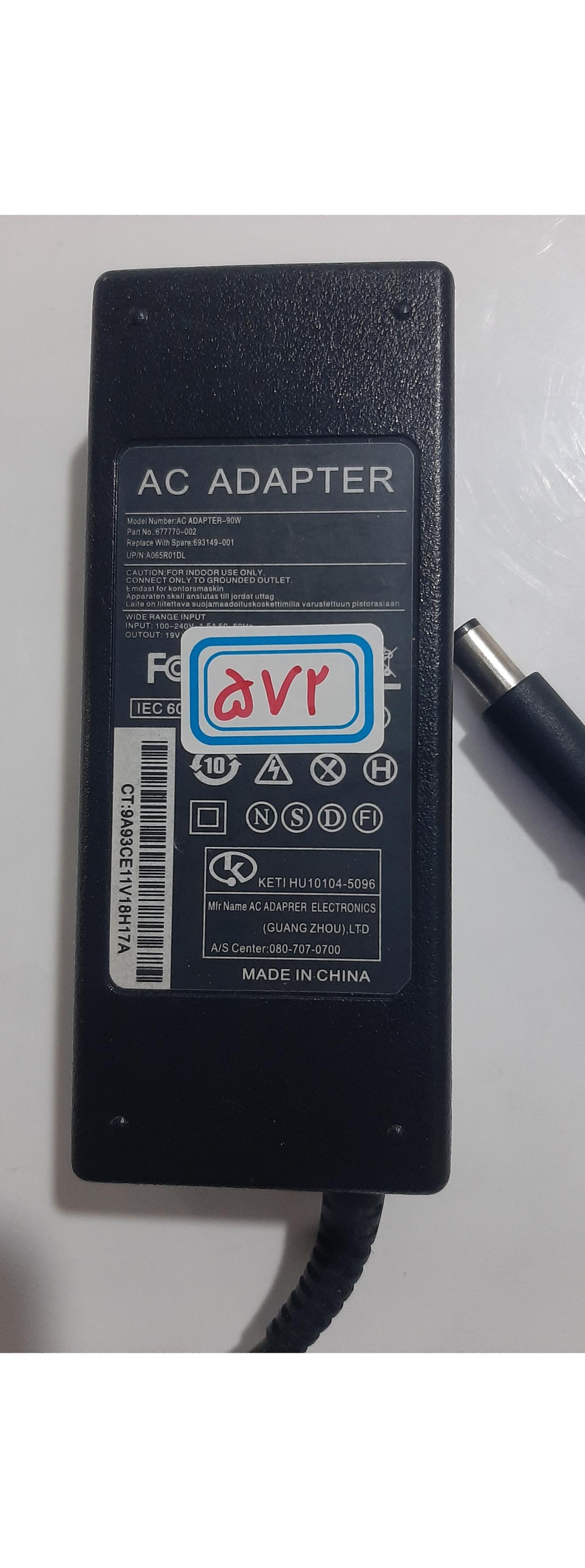 شارژر 19 ولت 4/74 آمپر مناسب اچ پی