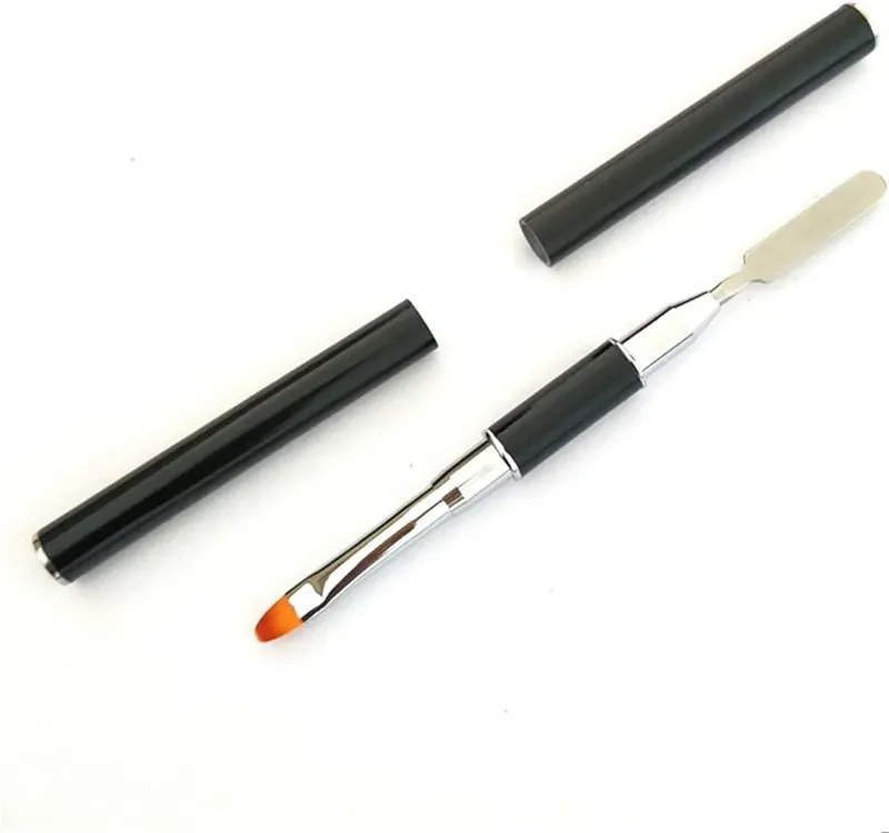  قلم موی حرفه ای ناخن استیل فشاری