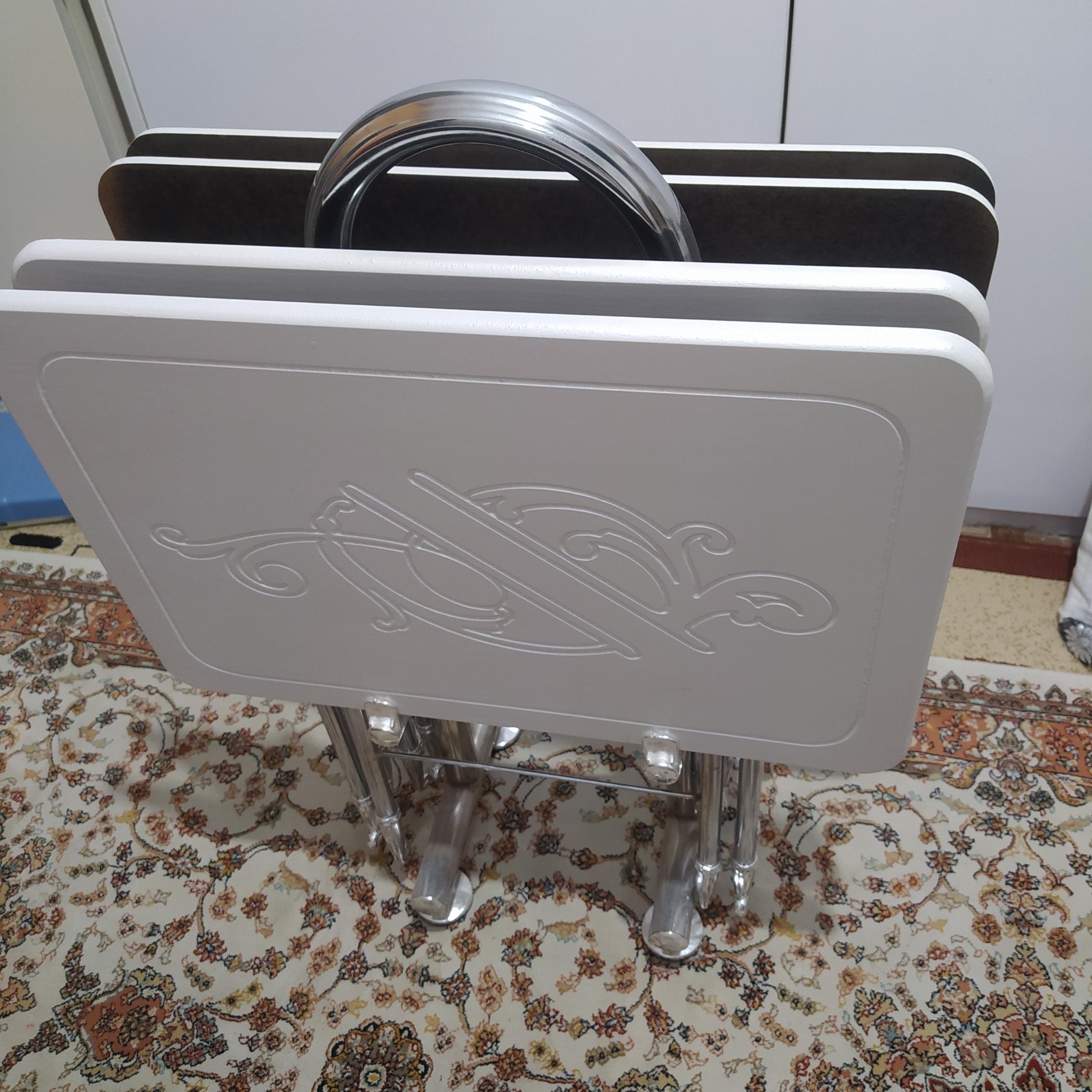 میز عسلی مبل 4 عددی با نگهدارنده