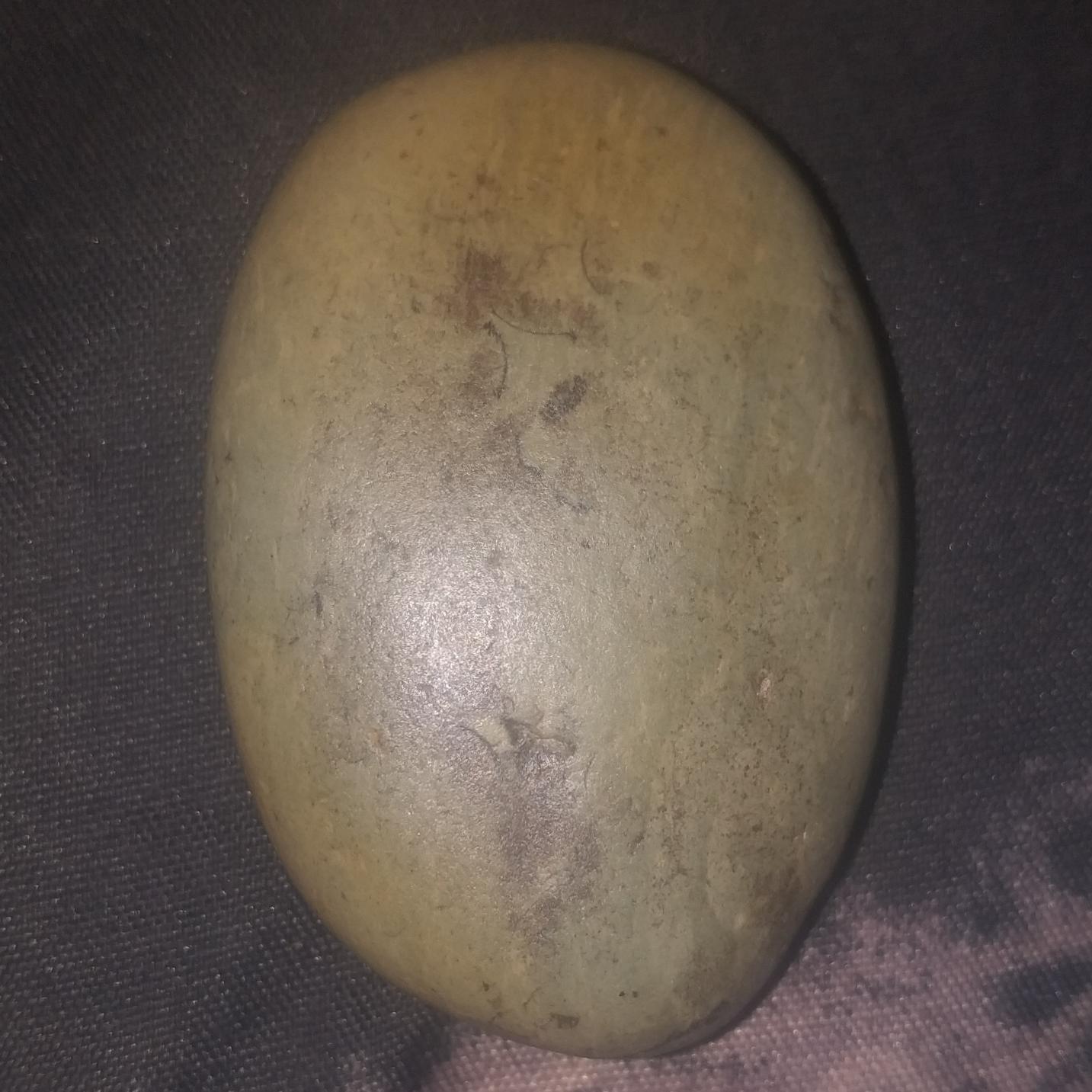 سنگ مهره راف کهنه یشم سبز باستانی گبری