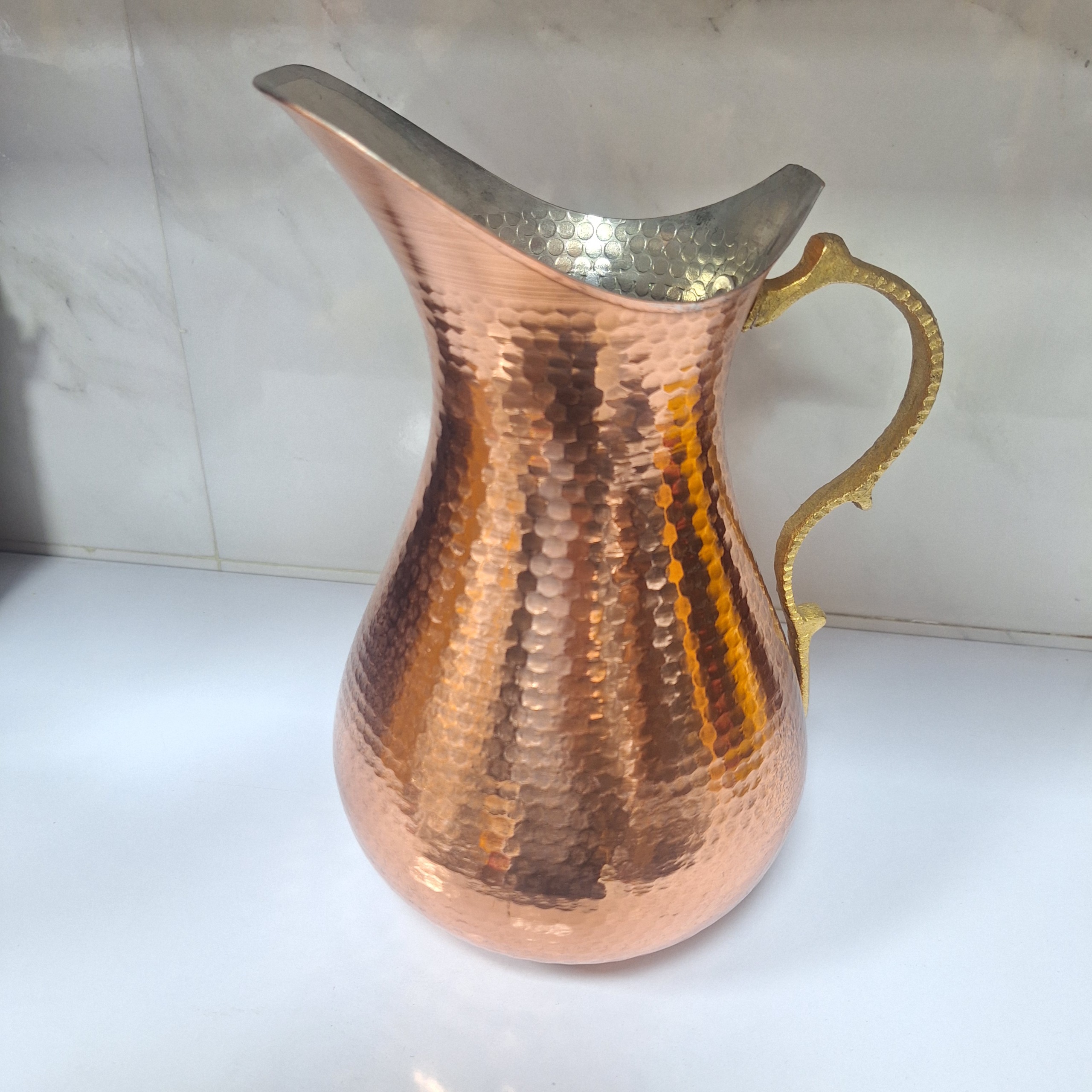 پارچ مسی ساخت زنجان ارتفاع 24 سانت