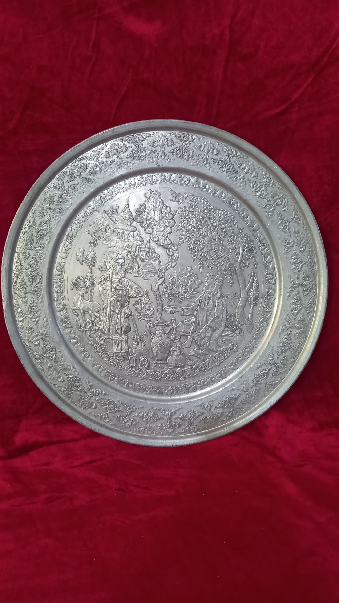 دیوارکوب مسی قطر 40 سانتی
