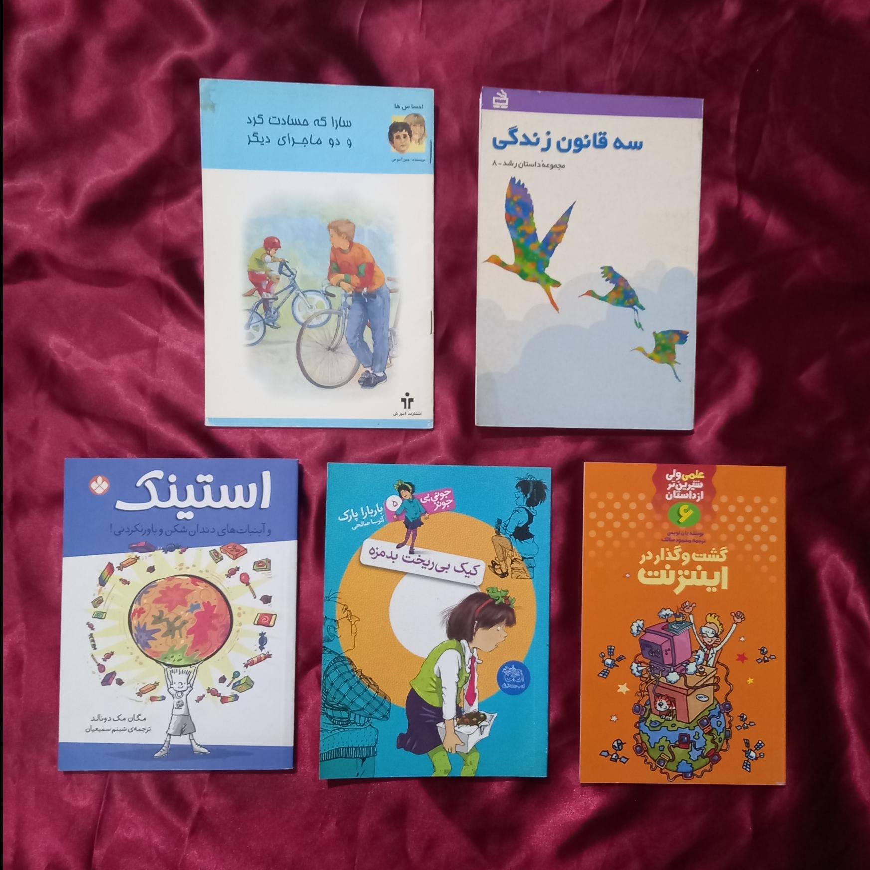 پنج جلد کتاب نوجوان کنابهای فندق استینک