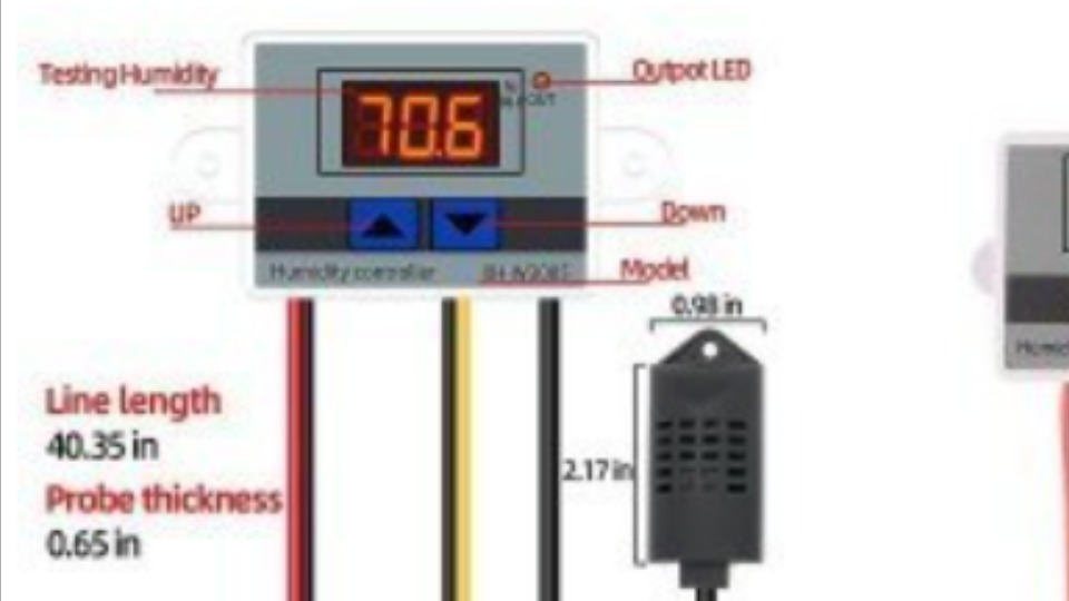 ماژول کنترل رطوبت W3005 با 220VAC