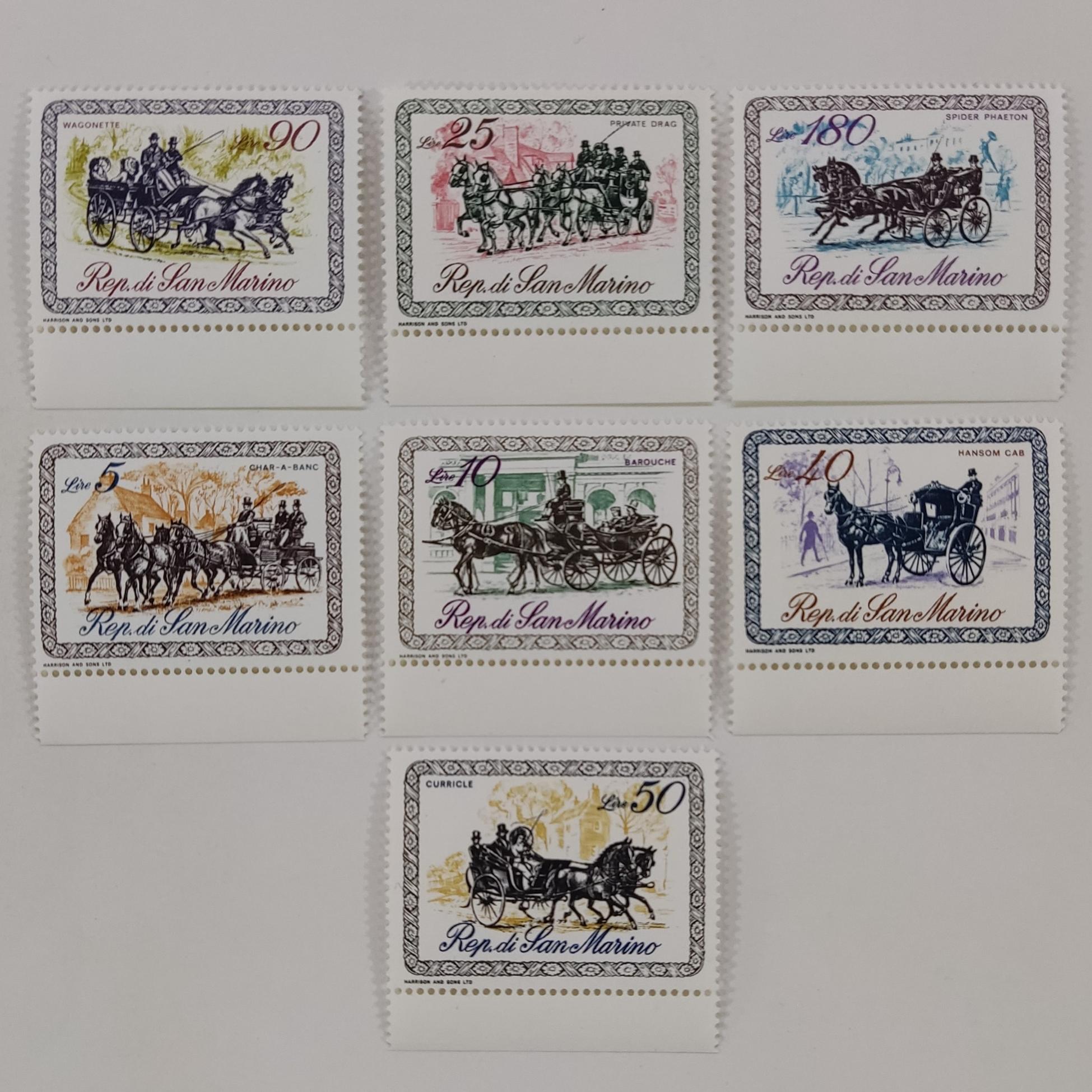 سان مارینو ، سری کالسکه های قدیمی
