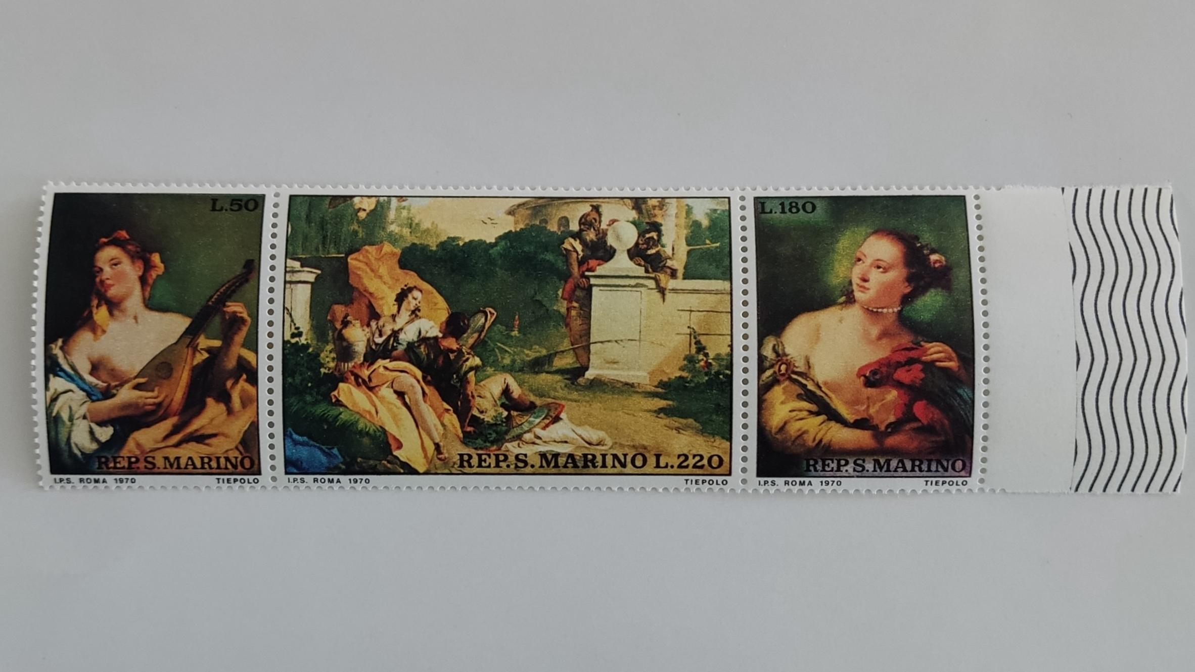 سری تابلوهای نقاشی ، سان مارینو 1970