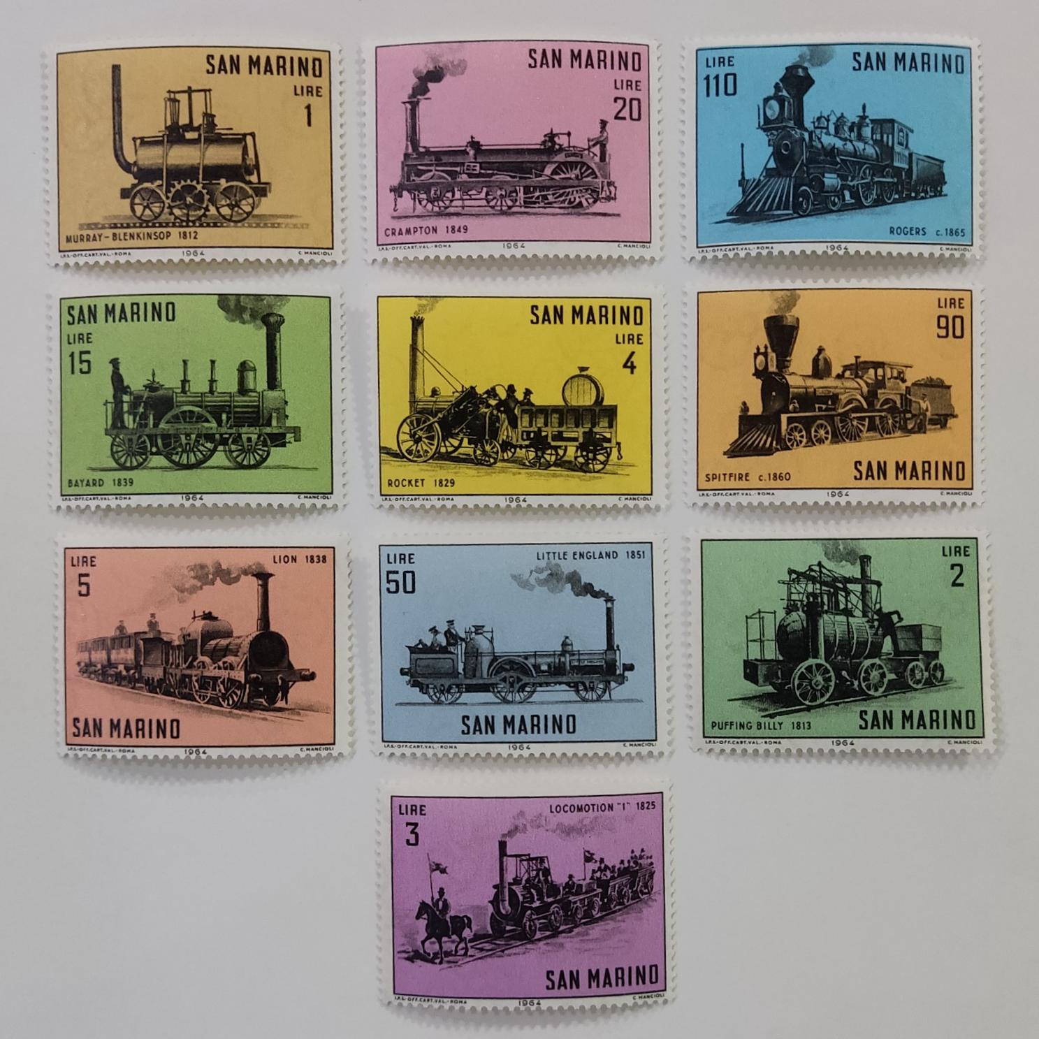 سری لکوموتیوها ، سان مارینو 1964