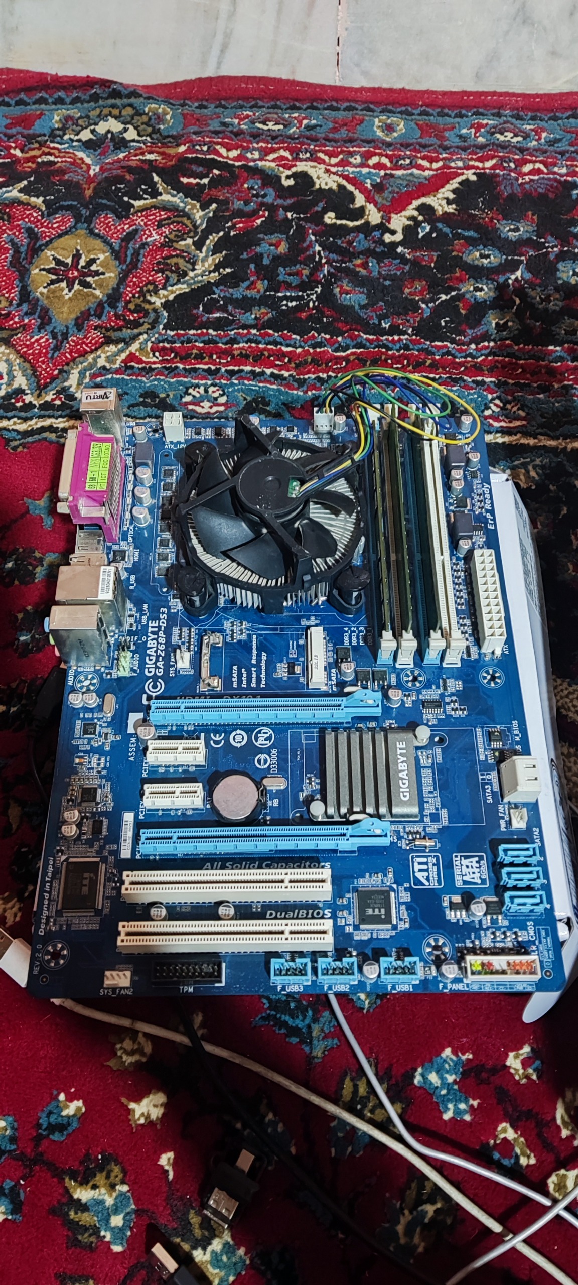 مادربرد رم و cpu