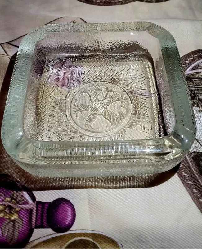 زیرسیگاری کریستال آمریکایی انتیک