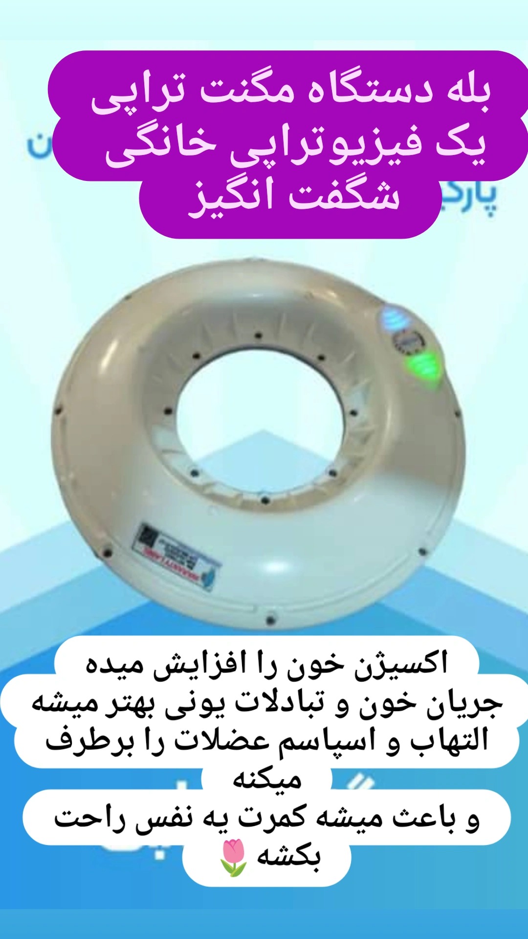 دستگاه مگنت تراپی| فیزیوتراپی خانگی|بالش مغناطیسی