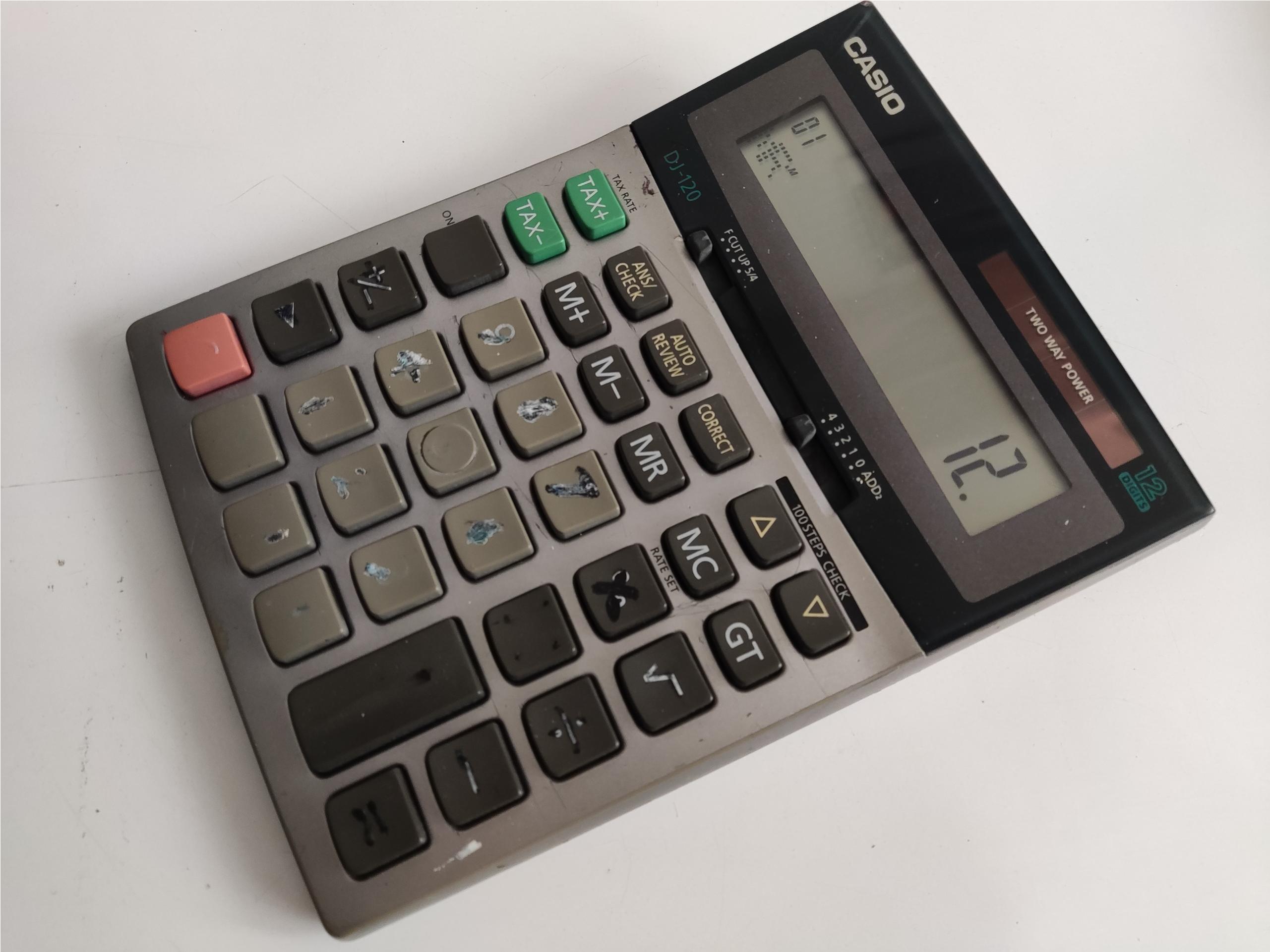 ماشین حساب کاسیو اصلی DJ-120
