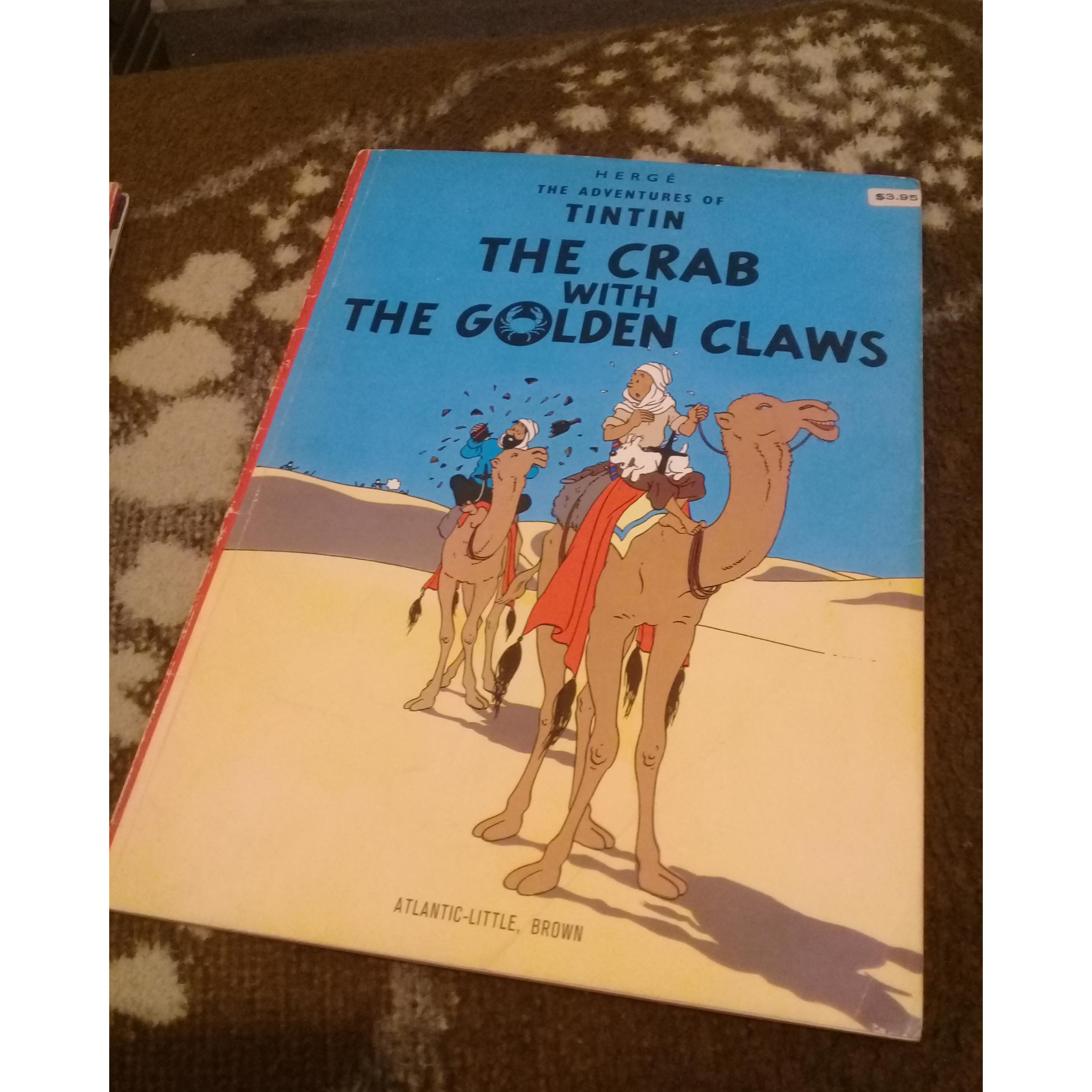 تن تن خرچنگ پنجه طلایی کتاب کمیک اصل انگلیسی قدیمی